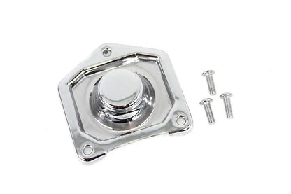 V-Twin Chrome Starter Solenoid End Plate for Harley Davidson FLST and FXST by V-Twin