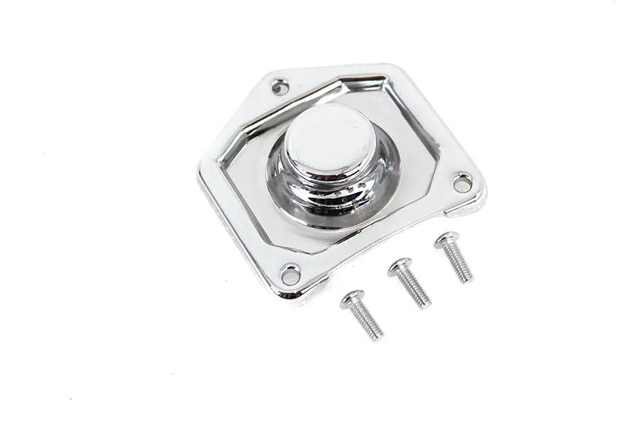 V-Twin Chrome Starter Solenoid End Plate for Harley Davidson FLST and FXST by V-Twin
