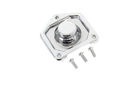 V-Twin Chrome Starter Solenoid End Plate for Harley Davidson FLST and FXST by V-Twin