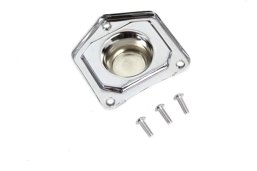 V-Twin Chrome Starter Solenoid End Plate for Harley Davidson FLST and FXST by V-Twin