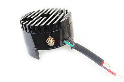 Cycle Electric Black 12 Volt Regulator End Cover for Harley Davidson FL & XL Models – Part CE-540