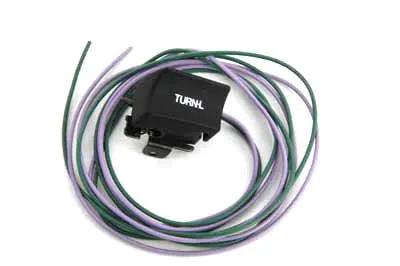 Volt Tech Black Handlebar Left Turn Signal Switch for Harley Davidson Models (Part Number 62397LB) by Volt Tech