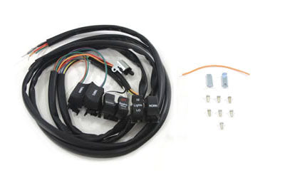 Volt Tech Black 48 inch Handlebar Switch Kit for Harley Davidson (Part Number 62397)