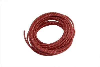 Volt Tech Red 25 ft Cloth Covered Wire - Braided Red with White Specks, Part #40125 by Volt Tech