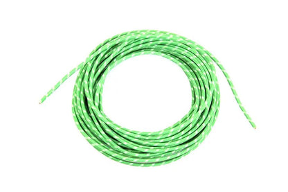 Volt Tech Green Cloth Covered Braided Wire - 25 Feet, Part Number 40126 by Volt Tech