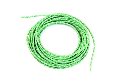 Volt Tech Green Cloth Covered Braided Wire - 25 Feet, Part Number 40126 by Volt Tech
