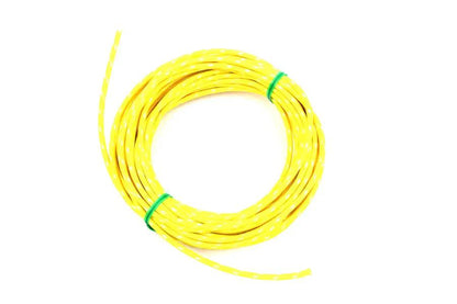 Volt Tech 40127 Yellow Cloth Covered Braided Wire - 25 Feet Length by Volt Tech