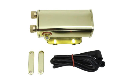 Volt Tech Brass Plated 6 Volt Ignition Coil 1.5 Ohms for Harley Davidson EL 1930-1939 by Volt Tech