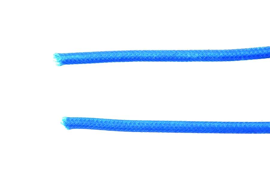 Volt Tech Pure Blue 25' Braided Wire - Durable Electrical Cable with Flexible Design by Volt Tech