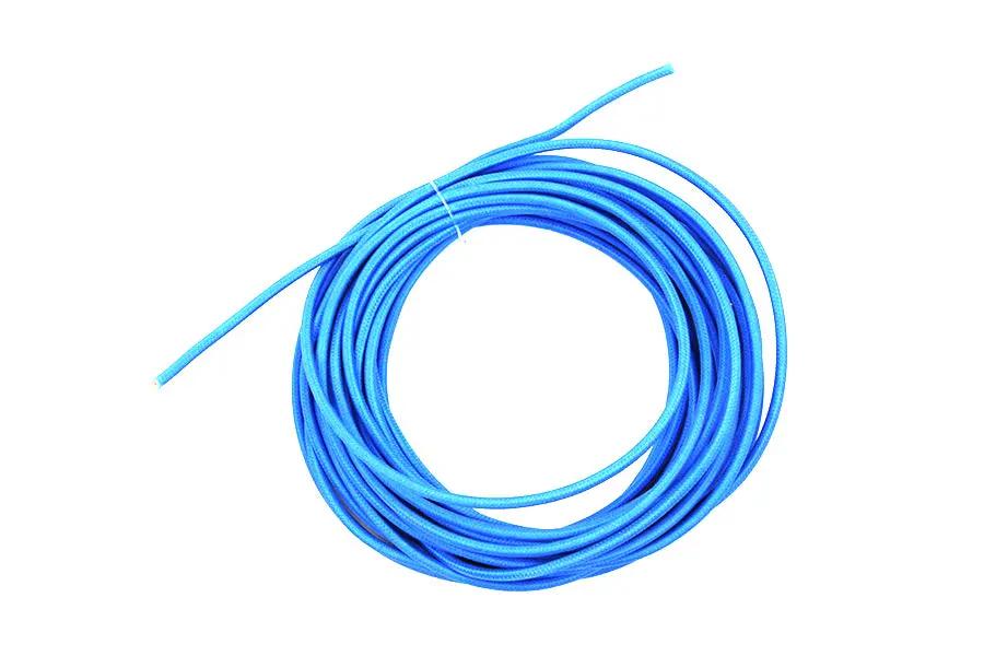 Volt Tech Pure Blue 25' Braided Wire - Durable Electrical Cable with Flexible Design by Volt Tech