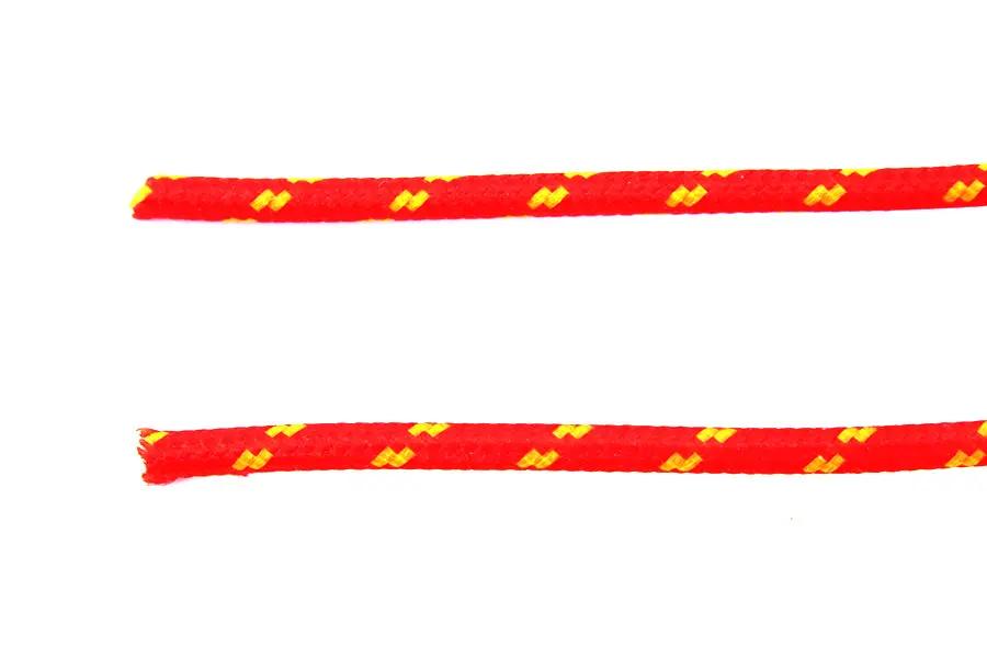Volt Tech Red with Yellow Dot 25-foot Braided Wire - Durable Electrical Cable with Versatile Accessories by Volt Tech