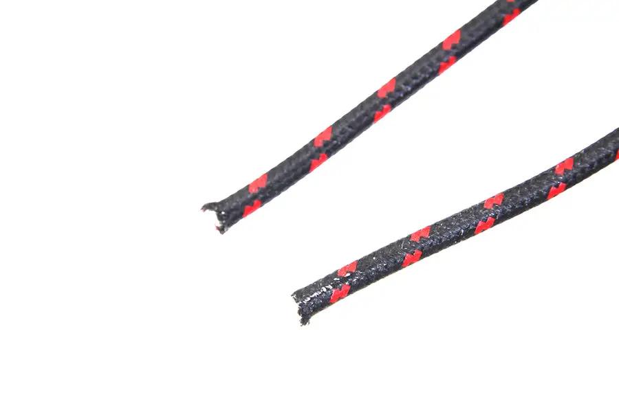 Volt Tech Black with Red Dot 25' Braided Wire - Durable Electrical Cable by Volt Tech