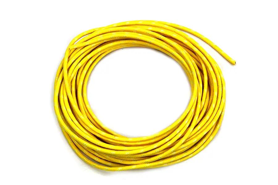 Volt Tech Yellow with White Dot 25 ft Braided Wire by Volt Tech