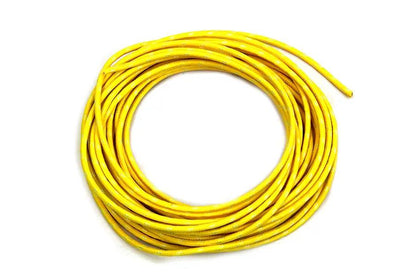 Volt Tech Yellow with White Dot 25 ft Braided Wire by Volt Tech