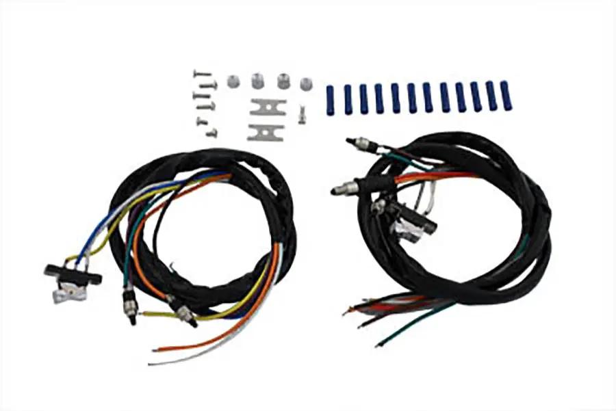 Volt Tech Handlebar Wiring Harness and Chrome Switch Assembly for Harley Davidson FL & FX Models by Volt Tech