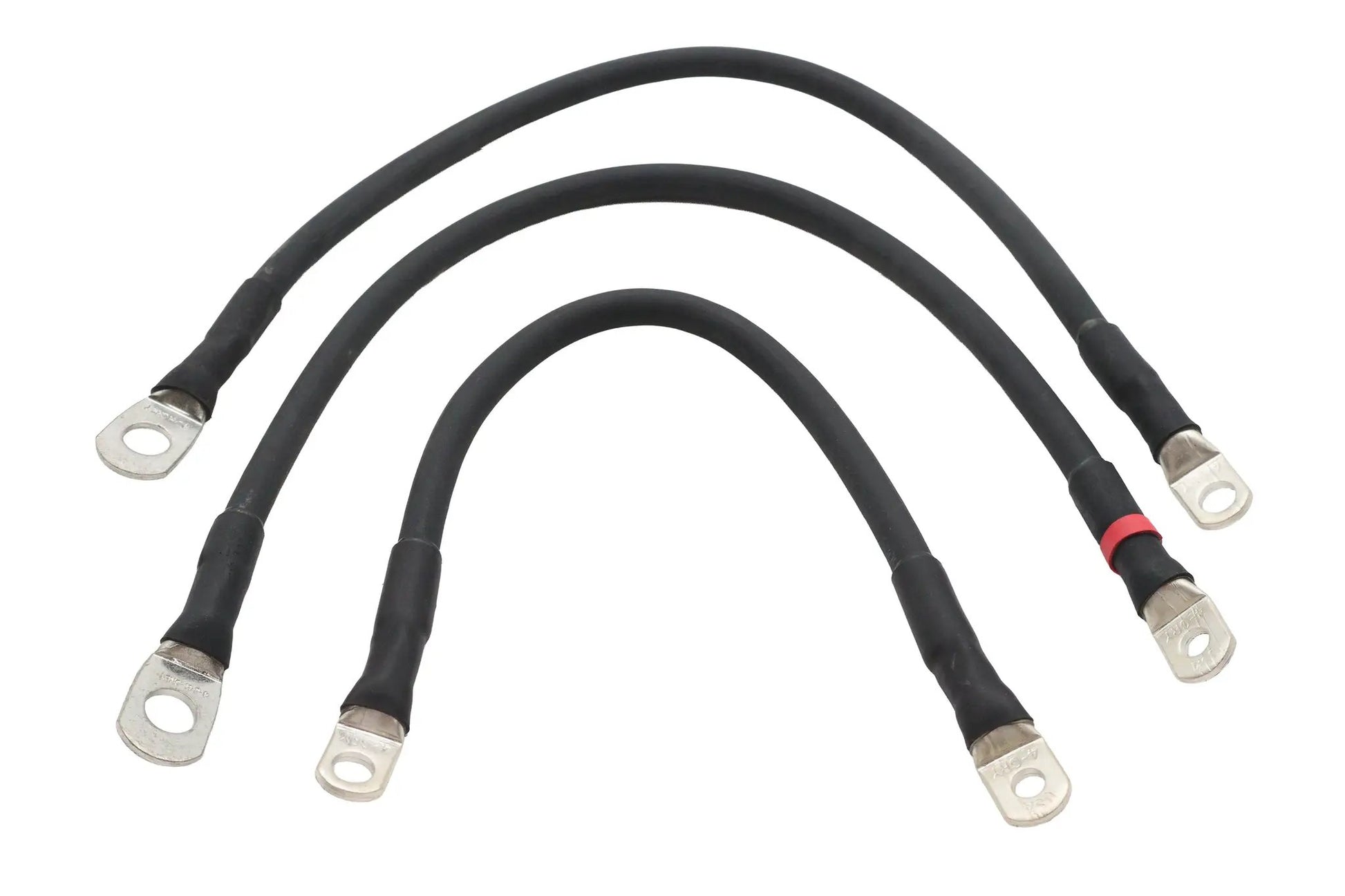 Ultima Premium Battery Cable Set Black - 30 Inch Solenoid to Starter Cables for Harley Davidson FLT by Ultima