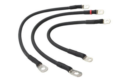 Ultima Premium Battery Cable Set Black - 30 Inch Solenoid to Starter Cables for Harley Davidson FLT by Ultima