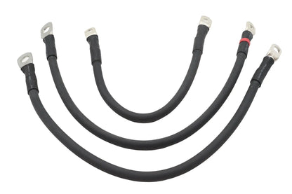 Ultima Premium Battery Cable Set Black for Harley Davidson FXST and FLST (Part Number 18-705) by Ultima