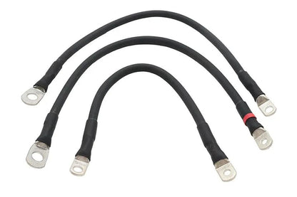 Ultima Premium Battery Cable Set Black for Harley Davidson FXR (Part No. 18-708) by Ultima
