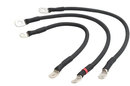 Ultima Premium Battery Cable Set Black for Harley Davidson FXR (Part No. 18-708) by Ultima