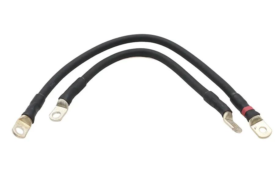 Ultima Premium Battery Cable Set Black for Harley Davidson FXR Models - Part 18-709 by Ultima