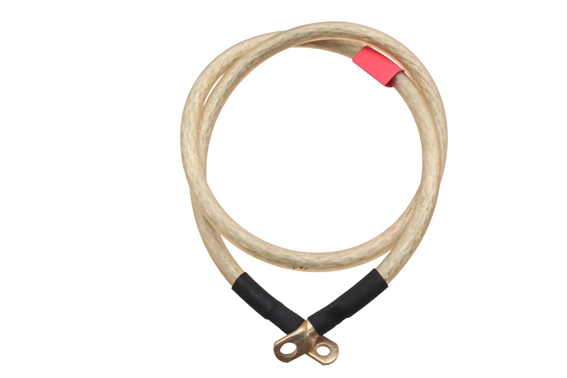 Ultima Premium Battery Cable 33 Inch Clear - Heavy Duty Copper with Silver Plated Lugs