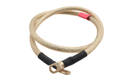 Ultima Premium Battery Cable 33 Inch Clear - Heavy Duty Copper with Silver Plated Lugs