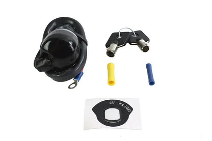 Volt Tech Barrel Key Ignition Switch with Mounting Ring for Harley Davidson FX (Part #74400A) by Volt Tech