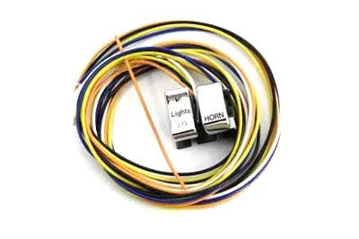 Volt Tech Chrome Handlebar Dimmer Switch and Horn with 48-Inch Lead Wire for Harley Davidson by Volt Tech