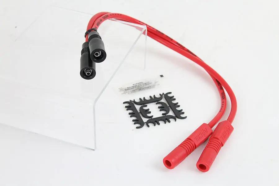 Accel 8mm S/S Spiral Core Ignition Wire Set Red for Harley Davidson XL and FLT Models - Part #171098-R by Accel