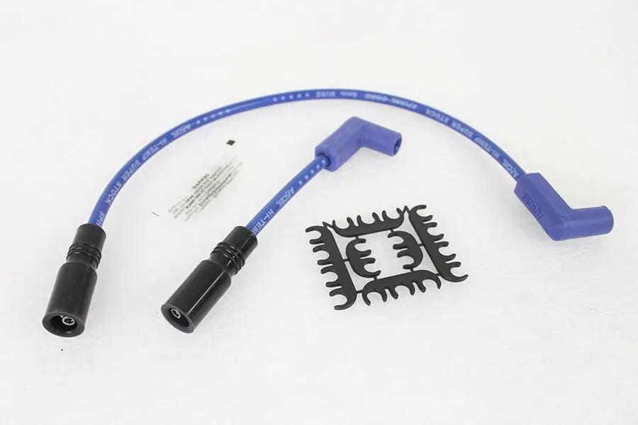 Accel 8mm S/S Spiral Core Ignition Wire Set Blue for Harley Davidson FXST (Part #171100-B) by Accel