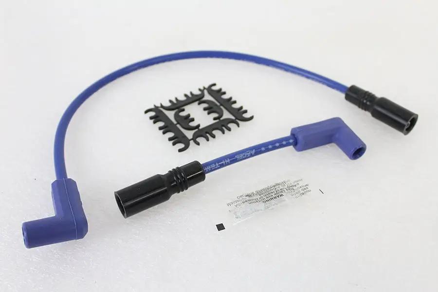 Accel 8mm S/S Spiral Core Ignition Wire Set Blue for Harley Davidson FXST (Part #171100-B) by Accel