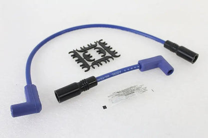 Accel 8mm S/S Spiral Core Ignition Wire Set Blue for Harley Davidson FXST (Part #171100-B) by Accel
