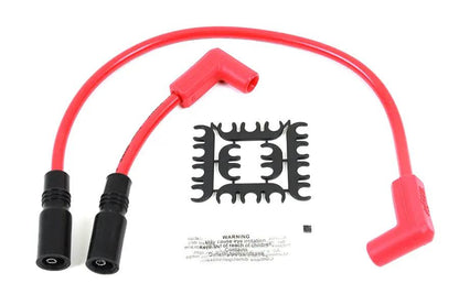 Accel 8mm S/S Spiral Core Ignition Wire Set Red for Harley Davidson FXST (Part #171100-R) by Accel