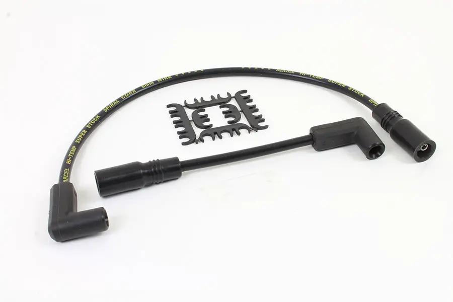 Accel 8mm S/S Spiral Core Ignition Wire Set Black for Harley Davidson FXD (Part Number 171097-K) by Accel