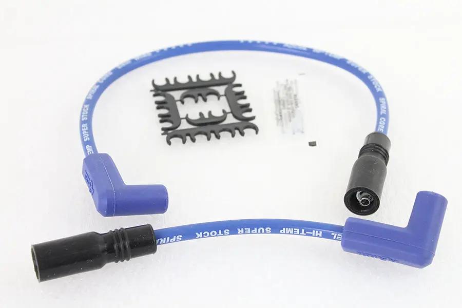 Accel 8mm S/S Spiral Core Ignition Wire Set Blue – Fits Harley Davidson FXD 1999-2008 by Accel