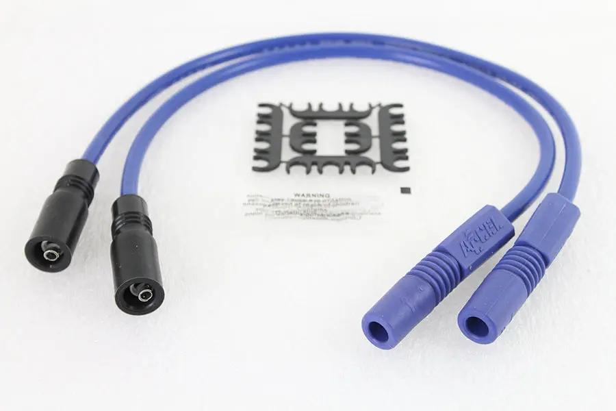 Accel 8mm S/S Spiral Core Ignition Wire Set Blue for Harley Davidson FLT by Accel