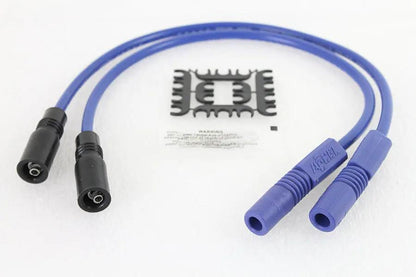 Accel 8mm S/S Spiral Core Ignition Wire Set Blue for Harley Davidson FLT by Accel