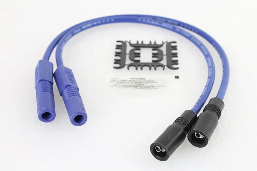 Accel 8mm S/S Spiral Core Ignition Wire Set Blue for Harley Davidson FLT by Accel
