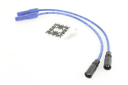 Accel 8mm S/S Spiral Core Ignition Wire Set Blue for Harley Davidson FLT by Accel