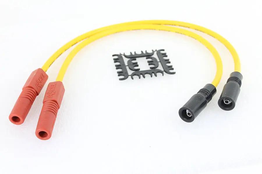 Accel 8mm S/S Spiral Core Ignition Wire Set Yellow for Harley Davidson FLT Models (Part #171098-Y) by Accel
