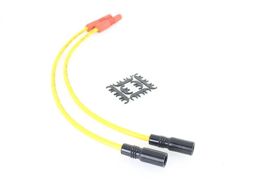 Accel 8mm S/S Spiral Core Ignition Wire Set Yellow for Harley Davidson FLT Models (Part #171098-Y) by Accel