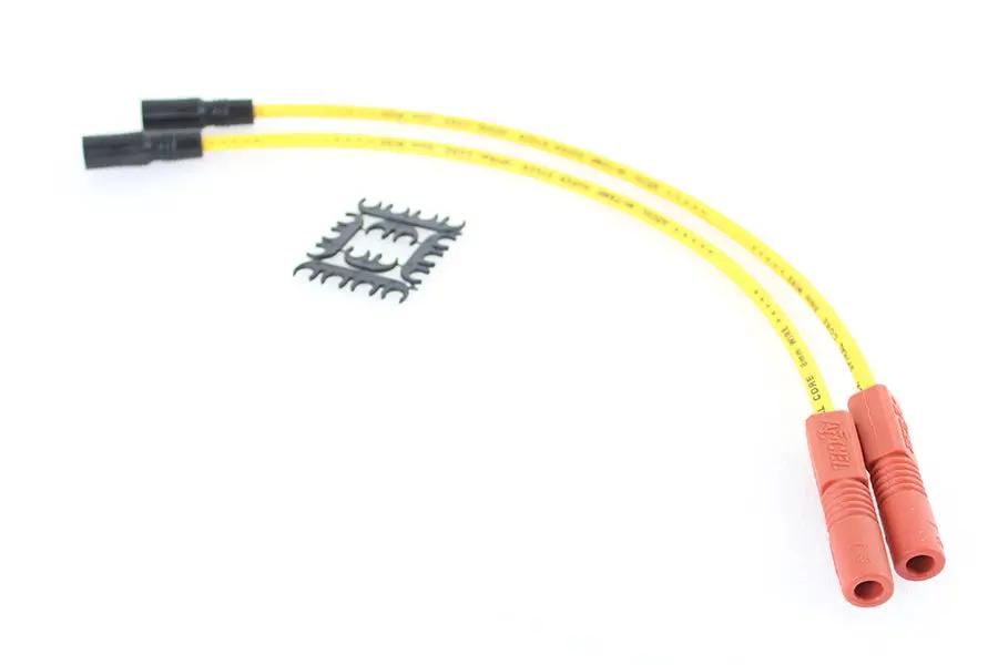 Accel 8mm S/S Spiral Core Ignition Wire Set Yellow for Harley Davidson FLT Models (Part #171098-Y) by Accel
