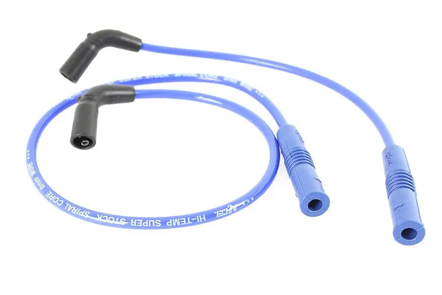 Accel 8mm S/S Spiral Core Ignition Wire Set Blue for Harley Davidson FLT (Part No. 171111B) by Accel