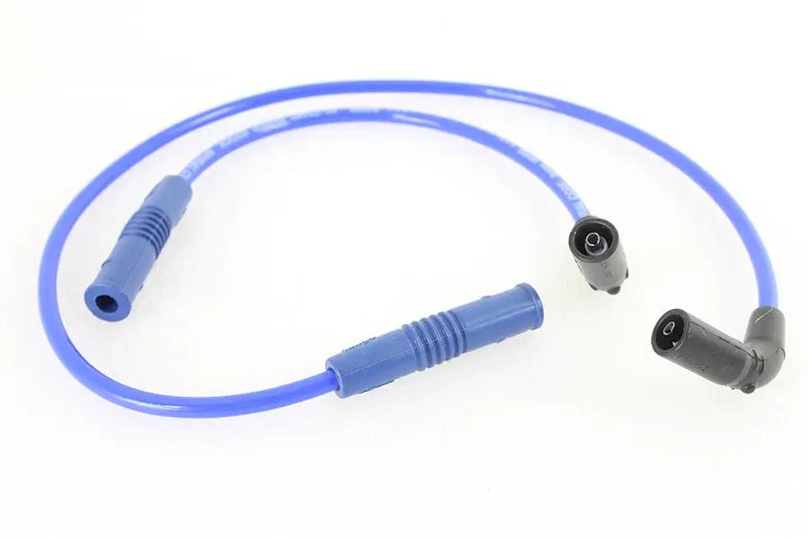 Accel 8mm S/S Spiral Core Ignition Wire Set Blue for Harley Davidson FLT (Part No. 171111B) by Accel