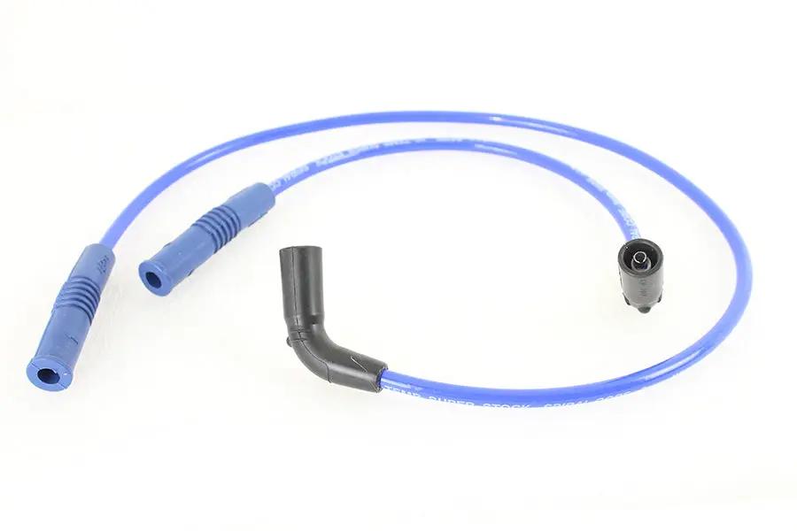 Accel 8mm S/S Spiral Core Ignition Wire Set Blue for Harley Davidson FLT (Part No. 171111B) by Accel