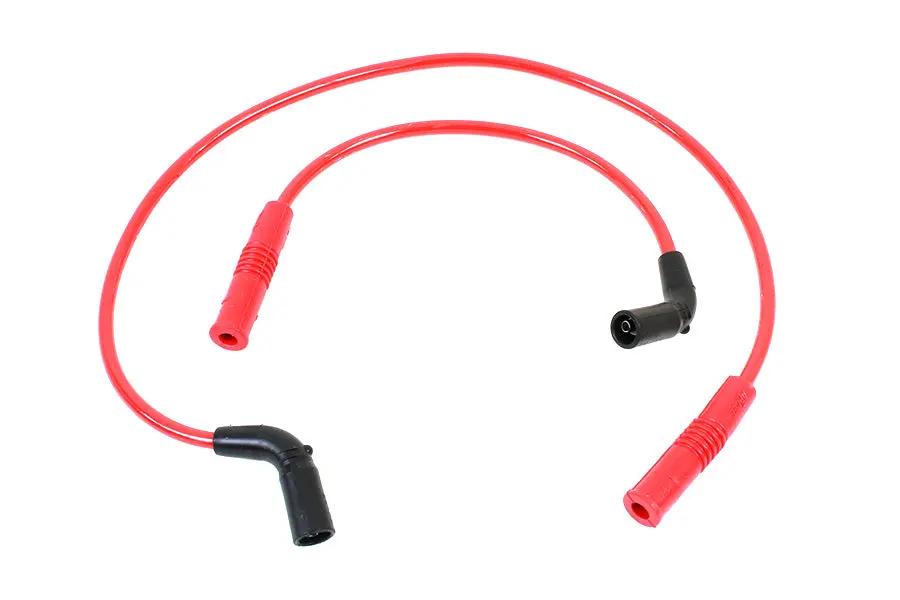 Accel 8mm S/S Spiral Core Ignition Wire Set Red for Harley Davidson FLT (Part #171111R) by Accel