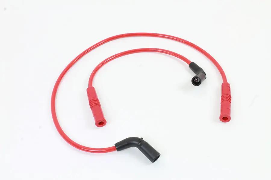 Accel 8mm S/S Spiral Core Ignition Wire Set Red for Harley Davidson FLT (Part #171111R) by Accel