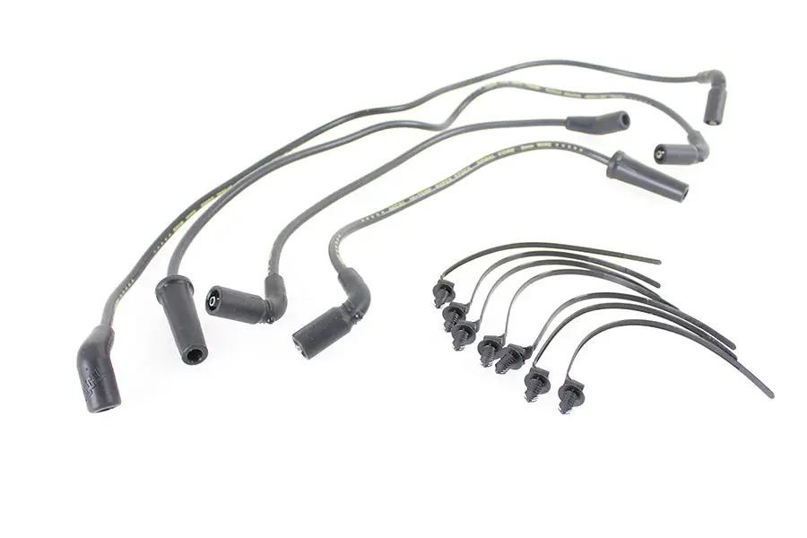 Accel 8mm S/S Spiral Core Ignition Wire Set Black for Harley Davidson FLT (Part #171116-K) by Accel