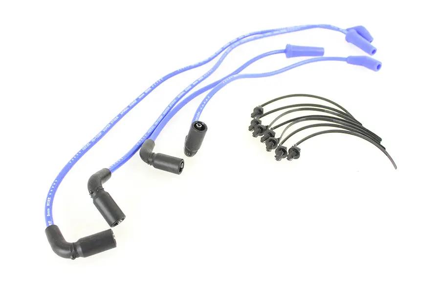 Accel 8mm Stainless Steel Spiral Core Ignition Wire Set for Harley Davidson FLT – Part Number 171116-B by Accel